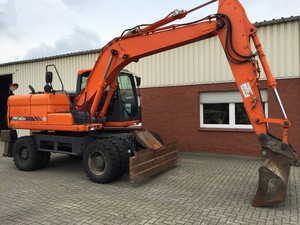 Pelle sur pneus DH150W-7 DOOSAN utilisé DH150 DH140 DX140 DX60W pelle sur pneus à vendre - Product Image 2