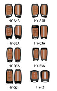 Funda original para llave de coche <span class=keywords><strong>Hyundai</strong></span>/Kia llavero de metal remoto de silicona de aleación de zinc con cubiertas de color de coche accesorios para llaves - Product Image 3