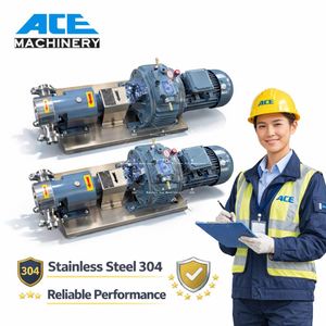 Pompe rotative à lobes pour transfert de liquides à haute viscosité, en acier inoxydable sanitaire, pour crème, shampoing, miel, chocolat - Arbre à cames - Product Image 4