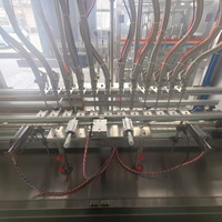 Machine de remplissage linéaire entièrement automatique à 12 têtes, à alimentation par gravité, pour alcool, liqueur, spiritueux, sauce soja et vinaigre
