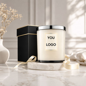 Bougies parfumées de marque tendance, bougies parfumées avec logo personnalisé pour la décoration de bureau - Product Image 4