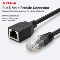 Connecteur d'extension RJ45 8P8C mâle-femelle, adaptateur réseau, câble court personnalisé, communication de données, connecteur modulaire RJ45