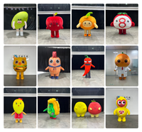 Costume gonflable personnalisé en forme de citron, costume gonflable de fruit ambulant, costume de mascotte publicitaire gonflable en peluche, costume de dessin animé gonflable mobile