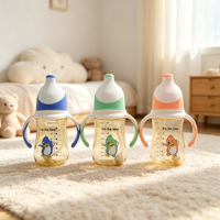 Biberon de bébé en plastique PC écologique sans BPA de 240ml produit de qualité alimentaire