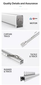 Nhà thông minh Rèm điện hệ thống theo dõi Alexa & Google nhà điều khiển tự động đường sắt & lệnh bằng giọng nói cho thông minh rèm cửa - Product Image 6