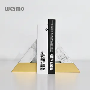 Desain baru Bookend tempat buku Desktop ornamen dekorasi rumah Resin Bookends untuk aksesori dekorasi rumah