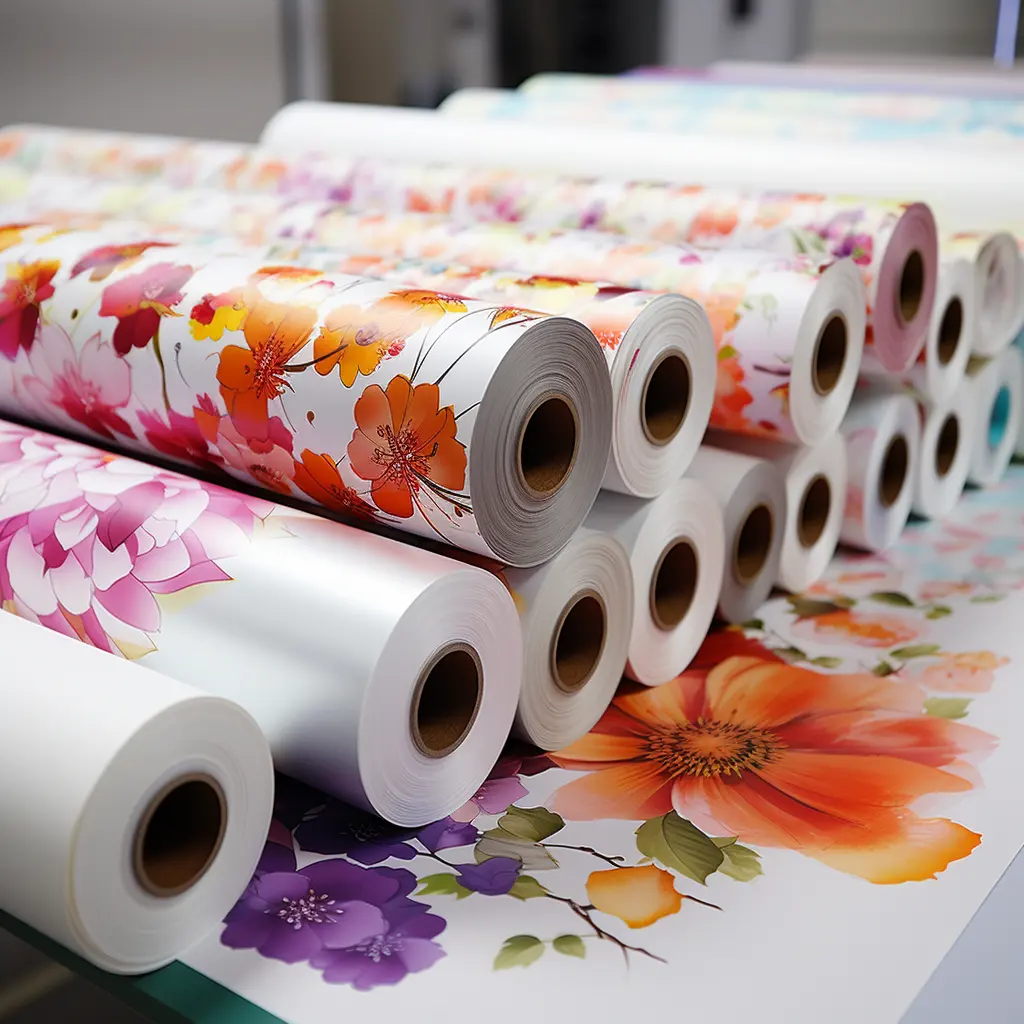 China Factory Dye sublimation paper roll printed in Guangzhou transfer sublimation paper 50g 70g 90g 100g