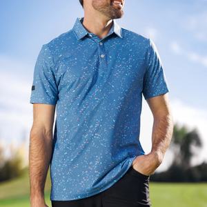 Polo de Golf de Manga Corta sin Cuello, Color Sólido, de Secado Rápido, Estilo Japonés, para Verano, en Poliéster y Spandex con Elasticidad en 4 Direcciones, Venta al Por Mayor - Product Image 3