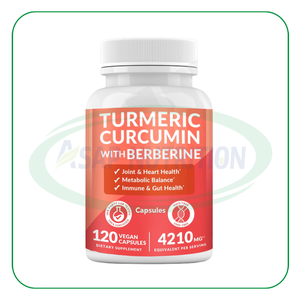Capsules dures de berbérine, curcuma et gingembre OEM ASAP, soutien de la fonction immunitaire, qualité alimentaire, pour adultes - Product Image 1