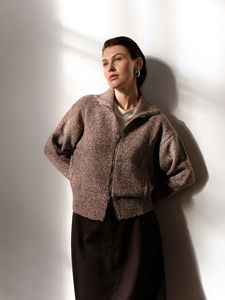Maglione da <span class=keywords><strong>donna</strong></span> con cerniera in maglia a manica lunga <span class=keywords><strong>Cardigan</strong></span> aperto <span class=keywords><strong>Cardigan</strong></span> con tasche - Product Image 6