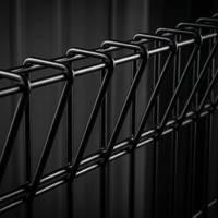 Clôture de sécurité BRC en panneaux grillagés enroulables de style coréen, en PVC galvanisé noir, durable et antirouille, vente en gros