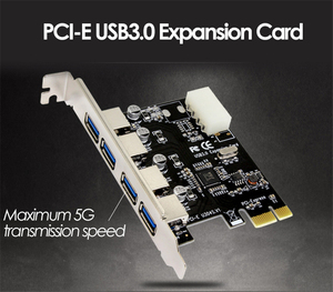 Adaptador <span class=keywords><strong>PCI</strong></span>-E a <span class=keywords><strong>USB</strong></span> 3,0 <span class=keywords><strong>HUB</strong></span> 4 puertos <span class=keywords><strong>PCI</strong></span> e <span class=keywords><strong>Express</strong></span> PCIe 1x a computadora de escritorio Tarjeta de expansión de Puerto <span class=keywords><strong>USB</strong></span> USB3.0 4 puertos 5Gbps Velocidad - Product Image 2