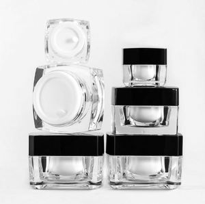 Tùy Chỉnh vuông chất lượng cao <span class=keywords><strong>Acrylic</strong></span> Kem <span class=keywords><strong>Jar</strong></span> 15 gam mỹ phẩm rỗng lọ cho chăm sóc da bao bì - Product Image 1