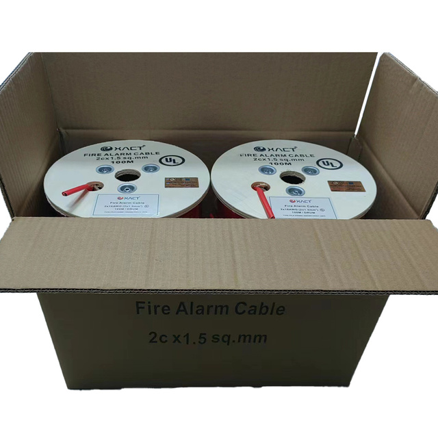 Bs6387 Standard 2core 2.5mm Aluminum Foil Shielded Bare Solid LSZH Red Fire Alarm Wire Cable