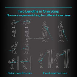 <strong>Tricep</strong> <strong>Rope</strong> Cable Attachment Pull Down <strong>Extension</strong> Straps - Product Image 5