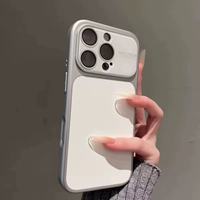 Coque de téléphone en TPU mat couleur unie 15 & 14 à thème animal, antichoc et protection d'appareil photo incluse, emballage en sac OPP