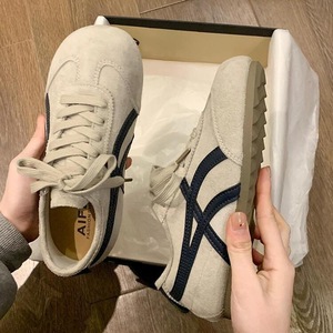 Baskets de sport décontractées vintage allemandes respirantes pour femme, à rayures, pour l'automne, blanches, à lacets, en caoutchouc synthétique - Product Image 3