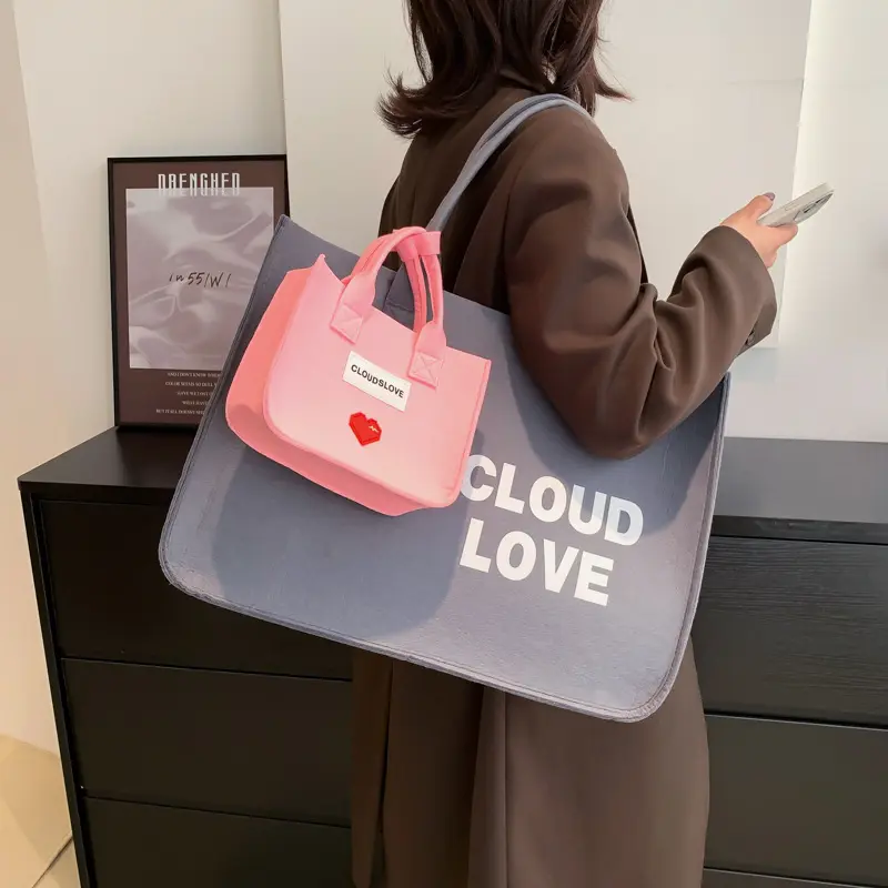 Tote bags custom logo new product 2024 ladies bags handbag women storage pot with logo