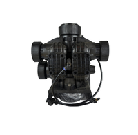 Vanne de filtration d'eau automatique à disque céramique à commande électrique Runxin DN80 F96B3 avec compteur, type OEM, DC24V, 50m/h, corps noir