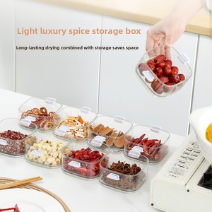 Caja de Almacenamiento de Especias de Plástico Apilable con Tapa, Diseño Moderno, de Lujo, para Cocina, Venta al Por Mayor - Product Image 4