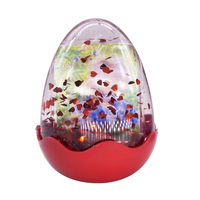 Bon marché Vente en gros Boule à neige en forme d'oeuf de Pâques pour enfants jouets Souvenir Mini photo numérique fantaisie flotteur cadre transparent