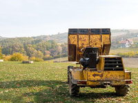 Moissonneuse-batteuse agricole GE40 sur roues, haute efficacité, pour la récolte du blé et du soja sur terres arides