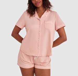 Schwangere Frau Pyjamas Baumwolle Mütterliche Modal PJS Mutterschaft Nachtwäsche Augen maske Match Bambus Viskose Pyjamas für Frauen <span class=keywords><strong>Set</strong></span> - Product Image 5
