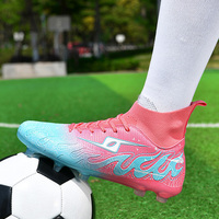 Chaussures de football ergonomiques pour hommes, respirantes, crampons pour terrain ferme, antidérapantes, chaussures d'entraînement athlétiques, vente en gros