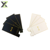 Maßgefertigte Goldfolien-Schwarzbeschichtete Kunstpapier-Kerzenproduktinformationskarten Etikett 90x183mm 500gsm Mindestbestellmenge 1000 Stück