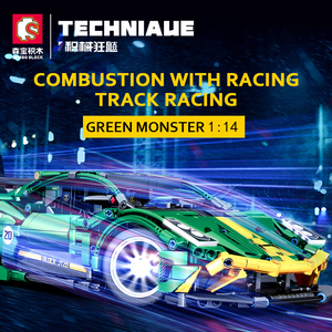 <span class=keywords><strong>Sembo</strong></span> Khối 701921 7019Pcs Giáo Dục Lắp Ráp DIY Khối Gạch Màu Xanh Lá Cây Quái Vật Xe Trẻ Em Xây Dựng Khối Thiết Lập Mô Hình Đồ Chơi Nhựa - Product Image 2