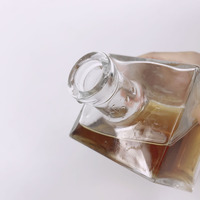 700ml carré Vodka Whisky Tequila Bouteilles en verre vides pour le vin