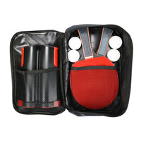 Ensemble de raquettes de ping-pong avec filet rétractable, balles et étui de transport pour un jeu de tennis de table professionnel