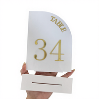 Support de numéro de table en acrylique personnalisé pour la décoration d'événements de mariage