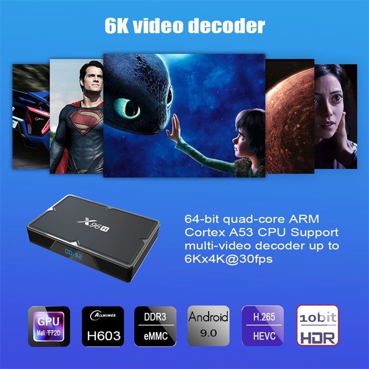 Smart 4K convertisseur numérique internet tv abonnement iptv android décodeur