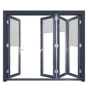 सुरक्षा जाल बुलेटप्रूफ ब्लैक फ्रेम तूफान प्रूफ इलेक्ट्रिक बेडरूम द्वि तह ग्लास एल्यूमीनियम कैसमेंट विंडो - Product Image 3