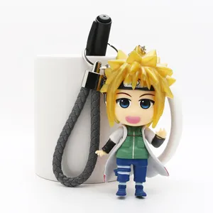 Hot Sale Custom Design Made Anime Shape Figurine 3D Rubber Plastic Keychain Wholesale