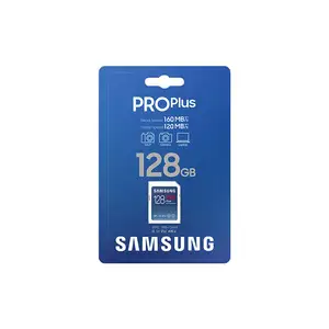 Cartão de memória Full Size SDXC para Samsung PRO Plus 256GB 180 MB/s Full HD 4K UHD UHS-I C10 U3 V30 Câmera DSLR sem espelho compatível