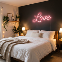 Enseigne néon personnalisée, enseigne lumineuse LED néon, logo lumineux, design gratuit pour chambre à coucher, maison, fête d'anniversaire