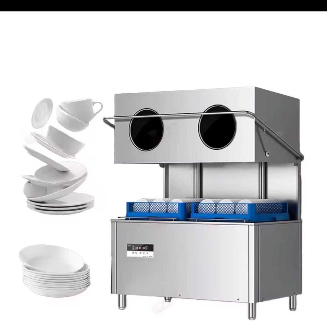 Commercial Hotel Restaurant Automatic Double Hood Dishwasher Kitchen Smart Freestanding Dishwasher Manufacturer