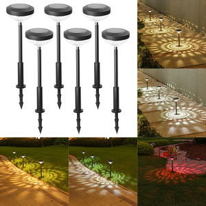 Solar Garden <b>Lights</b> Outdoor Waterproof LED Pathway <b>Lights</b> For Yard Lawn Patio Decoration With Solar <b>Panel</b> And Battery Included - Product Image 1