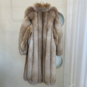 Abbigliamento di pelliccia invernale personalizzato moda donna a buon mercato pelliccia di volpe autentico cappotto di pelliccia di volpe - Product Image 4