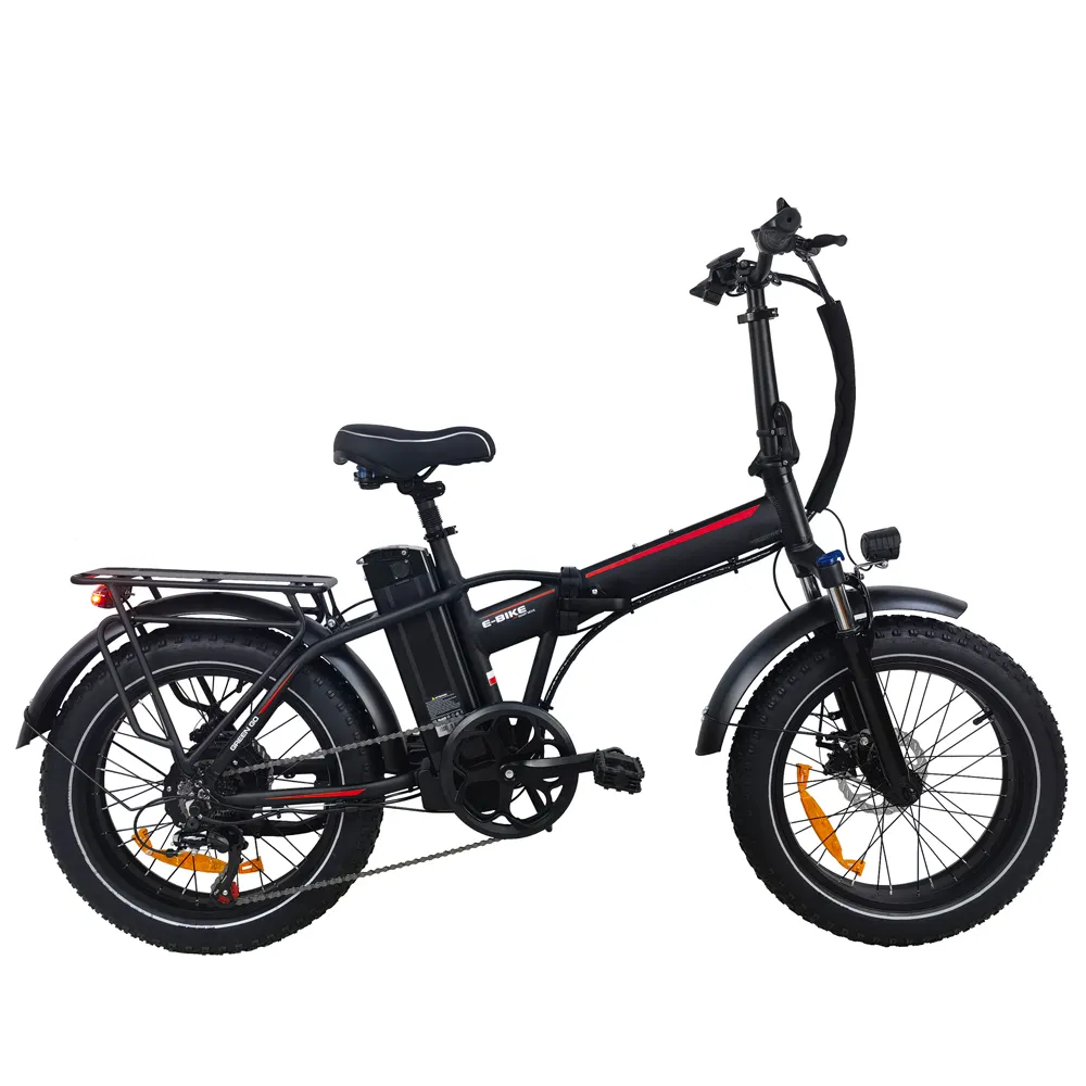 EU-Lager Elektro fahrrad bester Qualität 20 Zoll 48V 500W 750W 1000W Aluminium legierung rahmen Faltbares Fettreifen-Elektro fahrrad