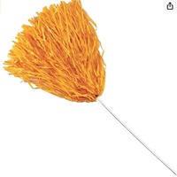 Vente en gros 500 de banderoles en plastique Rooter Pom Poms Cheerleading Flower Ball avec poignée en forme de bâton