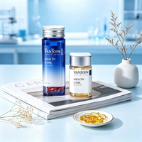 Flacon de luxe vide en verre pour poudre alimentaire, pilules, suppléments, 60 ml, 120 ml, emballage carré, sérum de vitamine C, capsules, pots à pilules