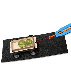 Kit d'expériences scientifiques STEM : Voiture à friction créative en bois pour enfants (0-3 mois) – Façonner et construire, économisez du temps ! - Product Image 1
