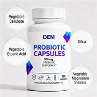 Comprimés de probiotiques Acidophilus, fabricant OEM, santé digestive, supplément végétarien quotidien, marque privée