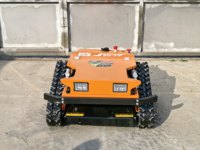 Cortacésped Robótico de Control Remoto de Bajo Ruido, Cortadora de Césped con Orugas para el Cuidado del Césped de Grandes Villas