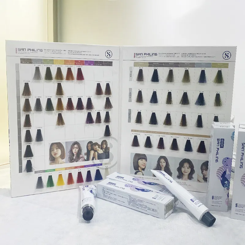 Auf Lager Großhandelshersteller China Marke Lieferung Großhandel Haarfarbe Farbe 100 % Graue Abdeckung Haarfarbe