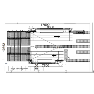 Ligne de chantournage automatique de précision avec système de colle thermofusible PUR et convoyeur de retour pour <span class=keywords><strong>panneaux</strong></span> de meubles résistants à l'eau - Product Image 3