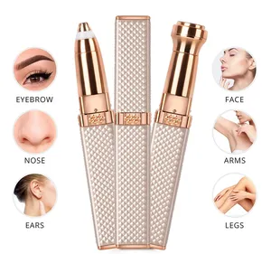 Appareil d'épilation du <span class=keywords><strong>visage</strong></span> rechargeable pour femmes 2 en 1 Épilateur électrique rechargeable pour sourcils - Product Image 1